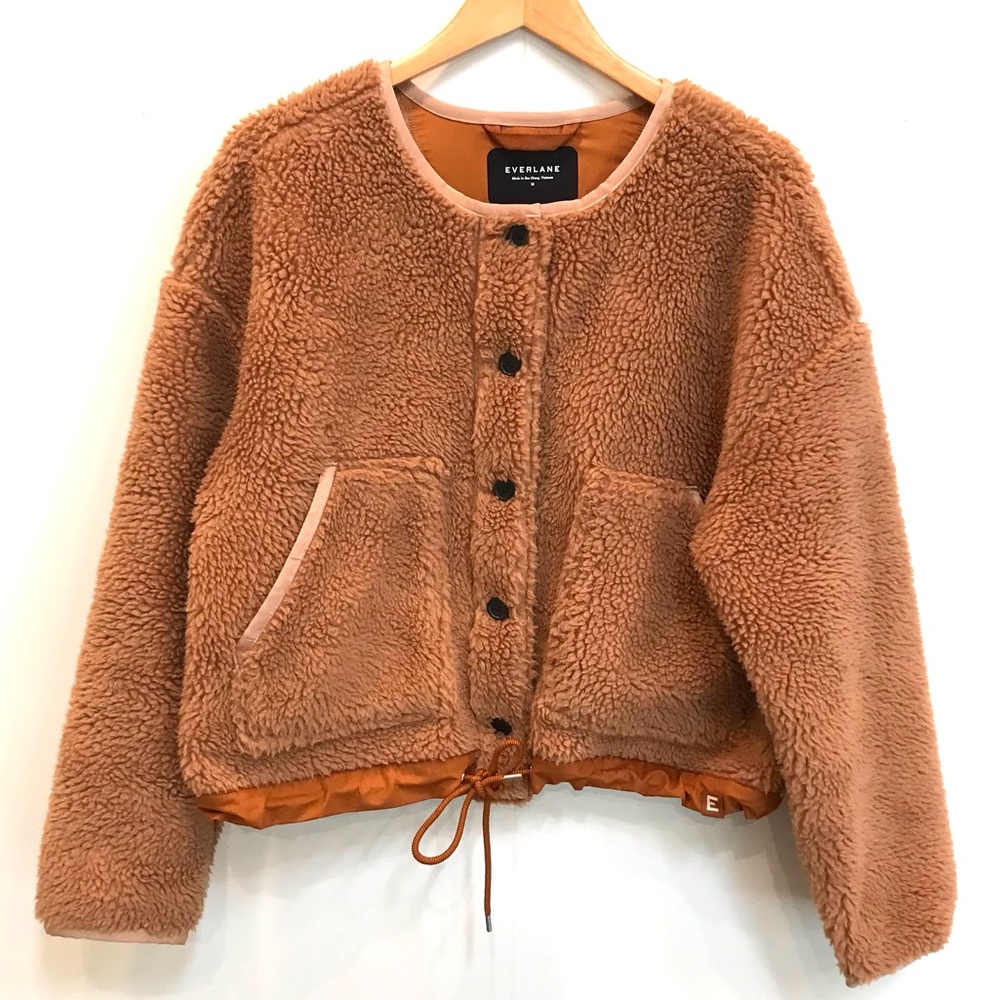 Everlane The ReNew Teddy Fleece Liner Jacket (M) - Picture 2 of 13